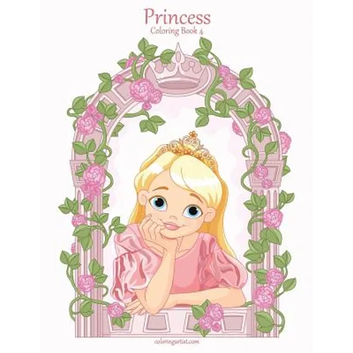 Princess Coloring Book 4 - Paperback