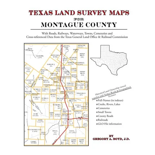 Texas Land Survey Maps for Montague County - Paperback