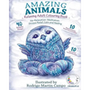 RELAXING Adult Colouring Book: Amazing Animals - For Relaxation, Meditation, Stress Relief, Calm And Healing - Paperback