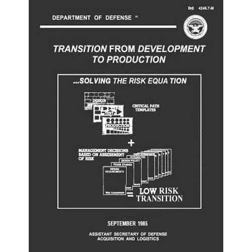 Transition From Development to Production: Solving the Risk Equation - Paperback