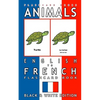 Animals - English to French Flashcard Book: Black and White Edition - Paperback