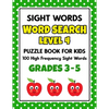 SIGHT WORDS Word Search Puzzle Book For Kids - LEVEL 4: 100 High Frequency Sight Words Reading Practice Workbook Grades 3rd - 5th, Ages 8 - 10 Years - Paperback