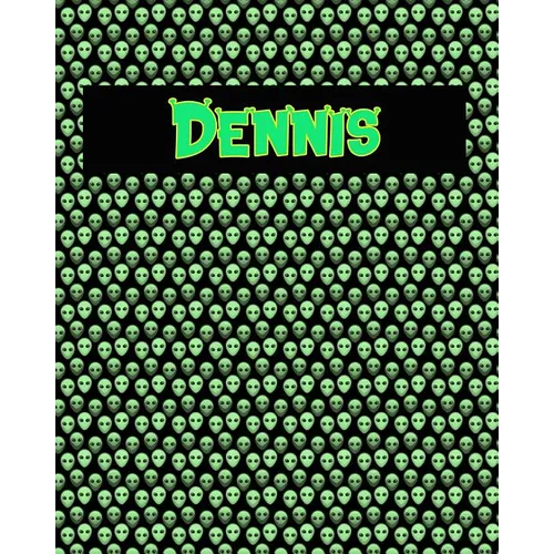 120 Page Handwriting Practice Book with Green Alien Cover Dennis: Primary Grades Handwriting Book - Paperback