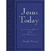 Jesus Today, Large Text Blue Leathersoft, with Full Scriptures: Experience Hope Through His Presence (a 150-Day Devotional) - Imitation Leather