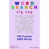 Word Search: Zig Zag, 100 Puzzles, 2800 Words, Volume 13, Compact 5"x8" Size - Paperback