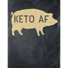 Keto AF: Macros and Meal Tracking, Monthly, 90 Days, Yearly Keto Day Tracker, Track Your Progress and Accomplished Goals - Paperback