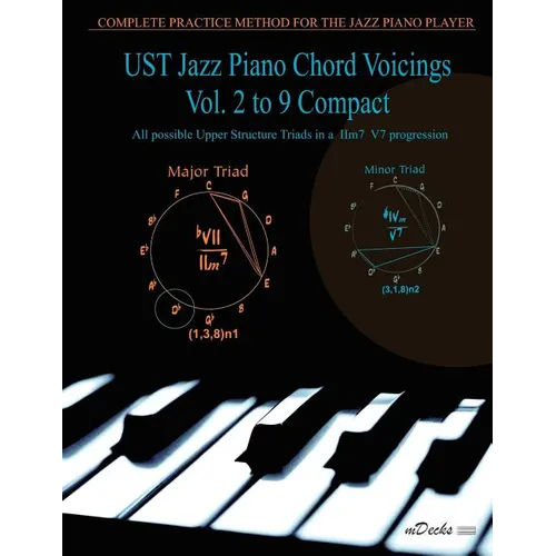 UST Jazz Piano Chord Voicings Vol. 2 to 9 Compact: All possible Upper Structure Triads in a IIm7 V7 progression - Paperback