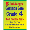 6 Full-Length Common Core Grade 4 Math Practice Tests: Extra Test Prep to Help Ace the Common Core Grade 4 Math Test - Paperback