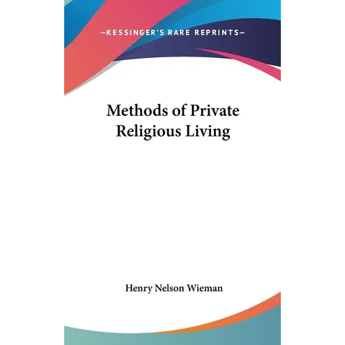 Methods of Private Religious Living - Hardcover