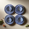 5-Piece Talavera Dinnerware Set | Blue & White Tableware for 1