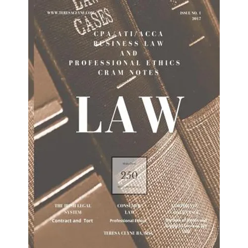 CPA / ACCA / ATI Business law in Ireland: Cram Notes - Revision Notes with MCQ's - Paperback