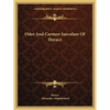 Odes And Carmen Saeculare Of Horace - Paperback