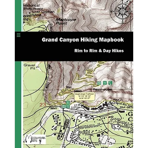 Grand Canyon Hiking Mapbook: Rim to Rim and Day Hikes - Paperback
