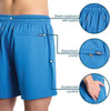 Men’s Premium Compression-Lined Hybrid Shorts – Pixel Break - Rosetide