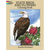 State Birds and Flowers Coloring Book - Paperback