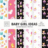 Cute Baby Girl Ideas Scrapbook Paper 8x8 Designer Baby Shower Scrapbook Paper Ideas for Decorative Art, DIY Projects, Homemade Crafts, Cool Nursery De - Paperback