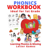 Phonics Workbook Ideal for 1st Grade: Learning Phonics & Missing Letter Games - Paperback