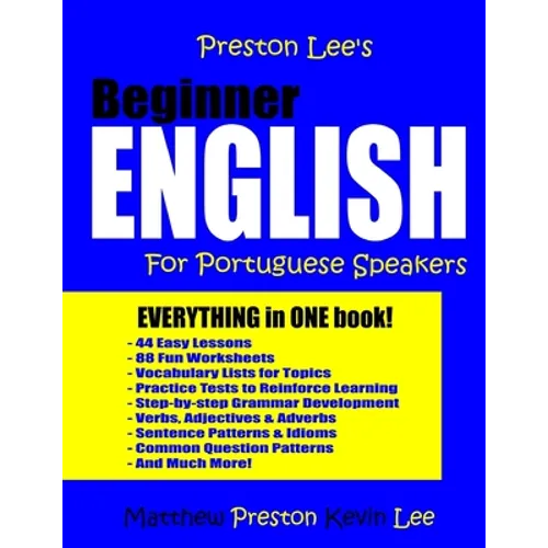 Preston Lee's Beginner English For Portuguese Speakers - Paperback