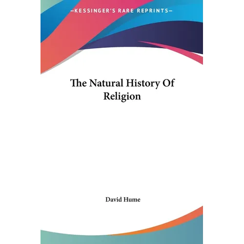 The Natural History Of Religion - Hardcover