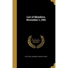 List of Members, November 1, 1901 - Hardcover