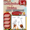 Multiplication and Division Math Workbook 5th and 6th Grade: Multi-Digit Multiplication and Long Division, Word Problems, Powers of 10 - Paperback