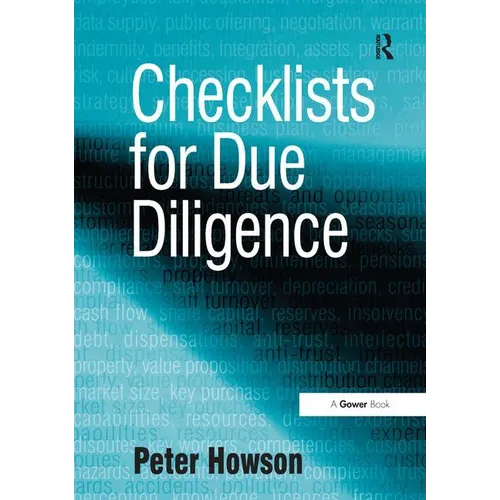 Checklists for Due Diligence - Paperback