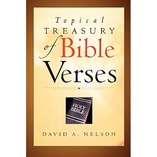 Topical Treasury of Bible Verses - Paperback