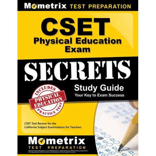 Cset Physical Education Exam Secrets Study Guide: Cset Test Review for the California Subject Examinations for Teachers - Paperback