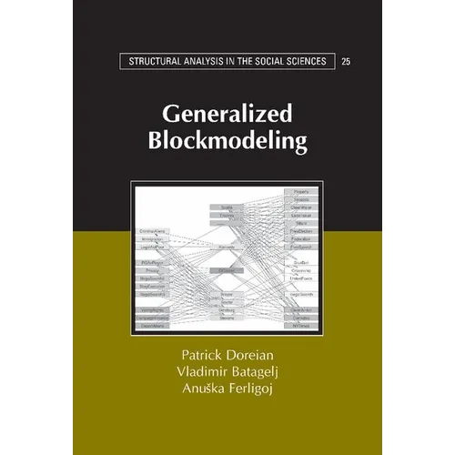 Generalized Blockmodeling - Hardcover