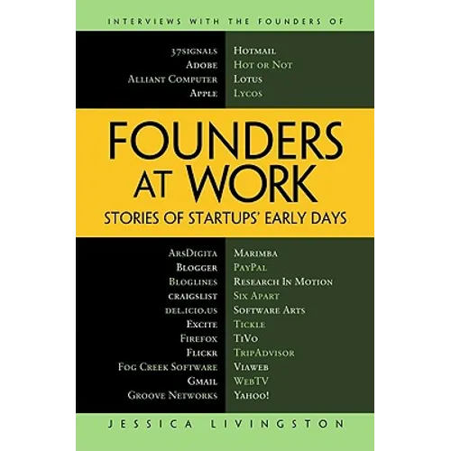 Founders at Work: Stories of Startups' Early Days - Hardcover