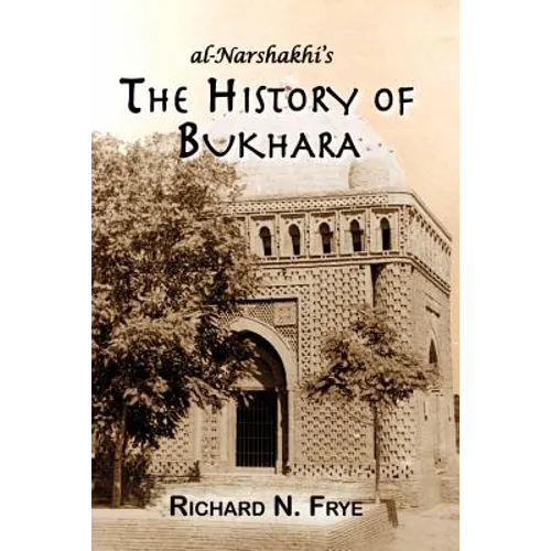 The History of Bukhara - Paperback