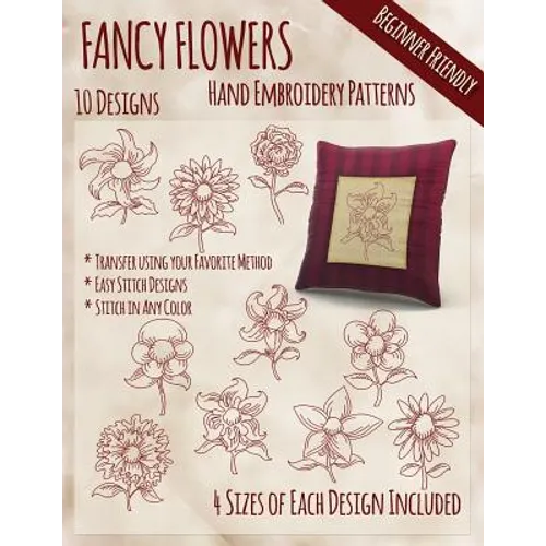 Fancy Flowers Hand Embroidery Patterns - Paperback