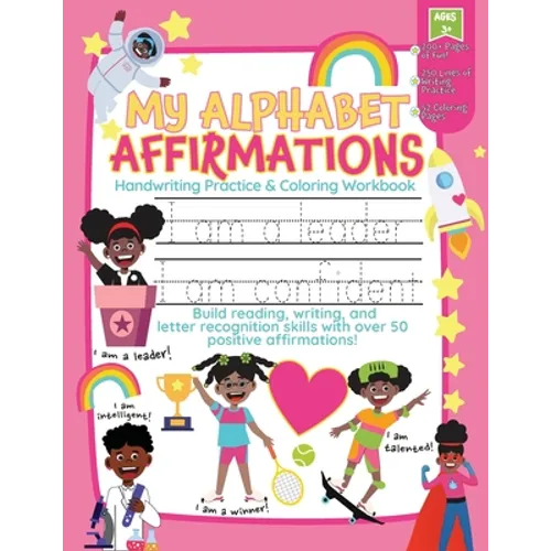 My Alphabet Affirmations Coloring and Handwriting Workbook for Black Girls - Paperback