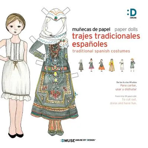 Munecas de papel - Paper dolls: Trajes Tradicionales Espanoles - Tradicional Spanish Costumes - Paperback