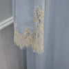 Lace-Panel Flared-Sleeve Open Abaya with Pockets(MOA332)