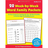 20 Week by Week Word Family Packets - Paperback