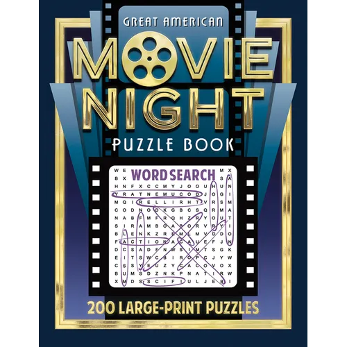 Great American Movie Night Puzzle Book - Paperback