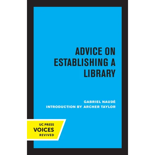 Advice on Establishing a Library - Paperback