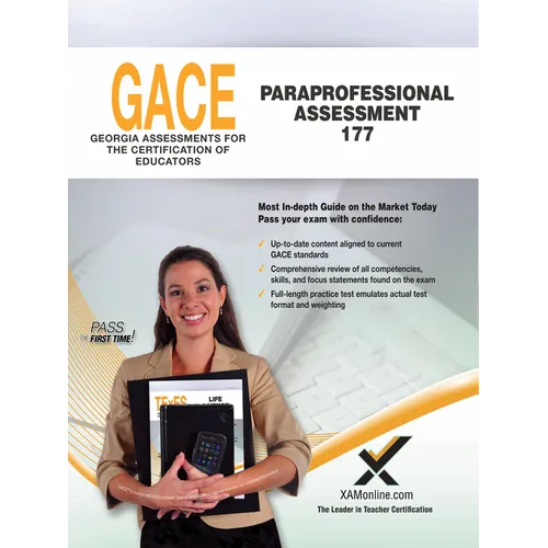 Gace Paraprofessional Assessment 177 - Paperback