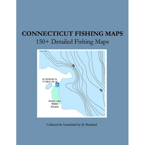 Connecticut Fishing Maps: 150+ Detailed Fishing Maps - Paperback