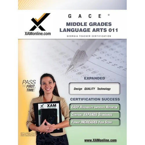 Gace Middle Grades Language Arts 011 Teacher Certification Test Prep Study Guide: Teacher Certification Exam - Paperback