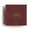 Illustrating Bible CSB - Spiral Bound Bible Journal, Cranberry - Spiral