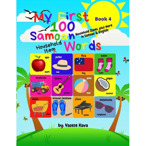 My First 100 Samoan Household Item Words - Book 4 - Paperback