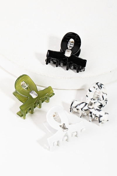 Mini Acetate Jaw Hair Clips