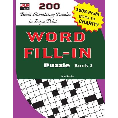 WORD FILL-IN Puzzle Book 3 - Paperback