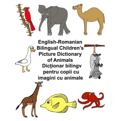English-Romanian Bilingual Children's Picture Dictionary of Animals - Paperback