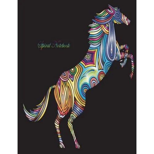 Spiral Notebook: Spiral Journal/ Notebook with Blank Pages - 100 Sheet, Horse Notebook, Size 8.5 x 11 - Paperback
