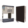 NIV, Thinline Reference Bible, Bonded Leather, Black, Red Letter Edition, Comfort Print - Bonded Leather
