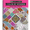 Brain Games - Color by Number: Stress-Free Coloring (Pink) - Spiral
