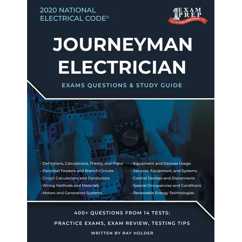 New Hampshire 2020 Journeyman Electrician Exam Questions and Study Guide: 400+ Questions for study on the National Electrical Code - Paperback